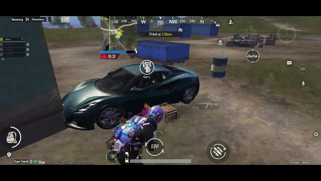 Ingame 1v4 1v2 clutch moment solo18 finish