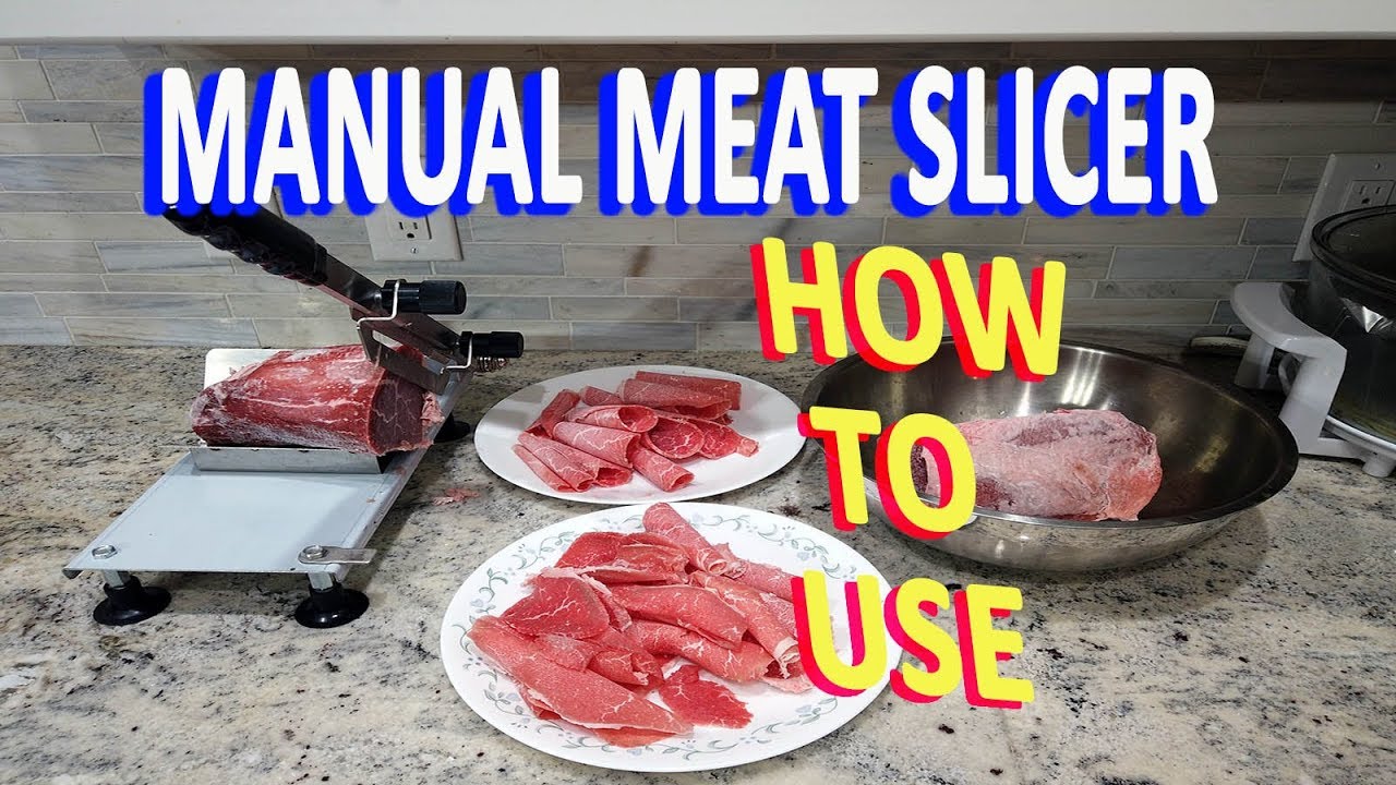 How to Use Manual Meat Slicer Stainless Steel (DIY Shabu ShaBu)- Super Easy to Clean GardenHula