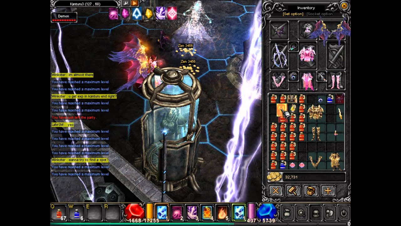 Mu Online Valhalla - Summoner Damage Test