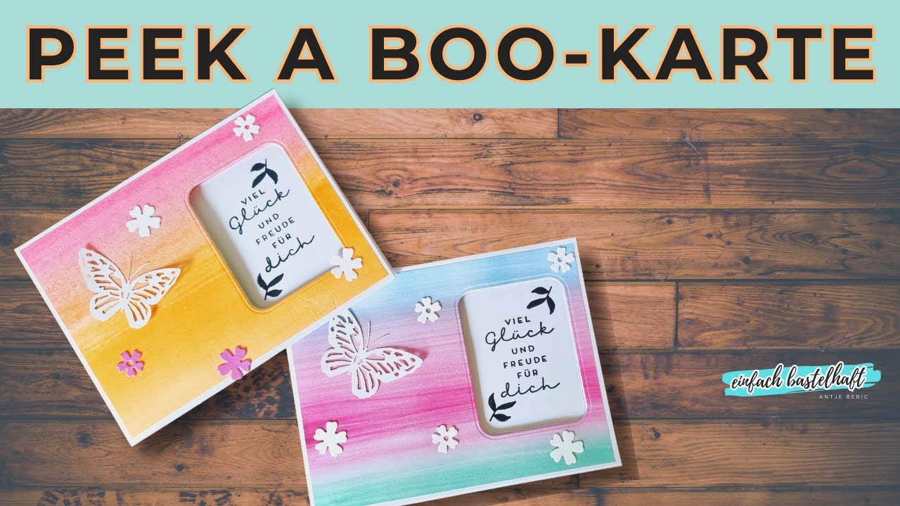 Fun fold card | PEEK A BOO Karte | Kuckuck-Karte | Geburtstagskarte mit Produkten von Stampin'Up!
