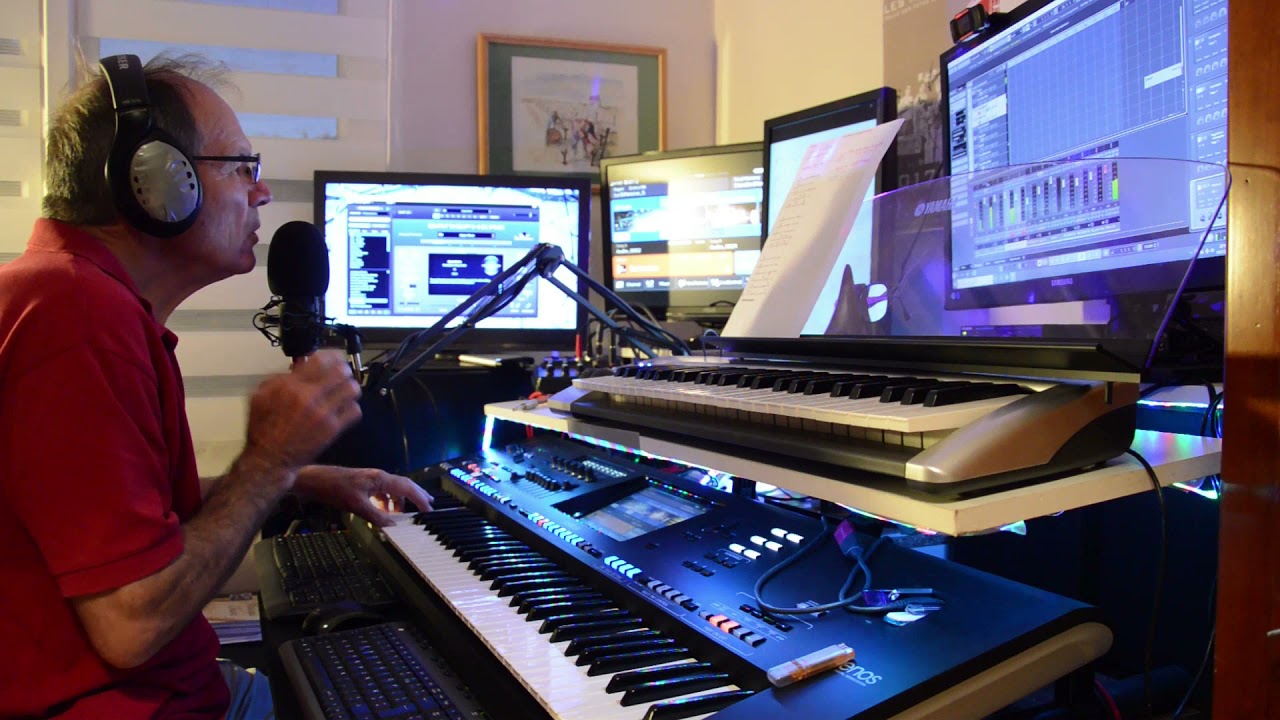 La Défensive - SARDOU - Yamaha Genos Cover - VST Cubase Omnisphere _ Halion 6 - Video Shotcut -