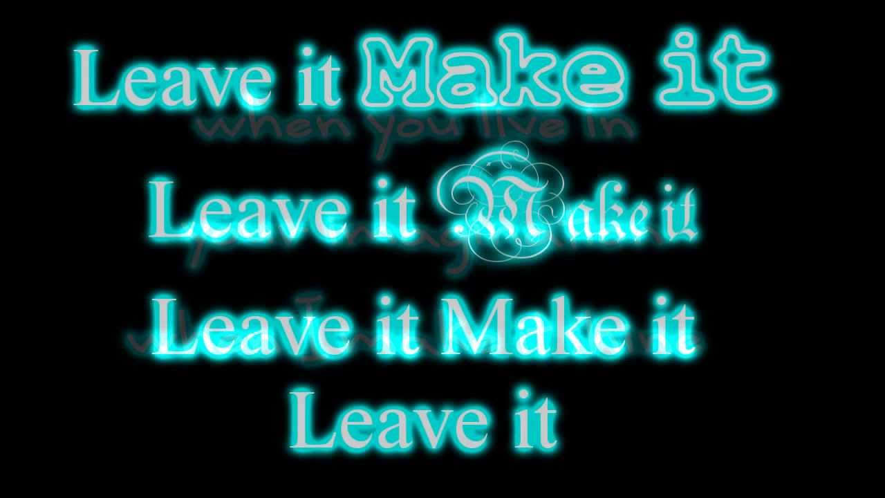 Leave It All To Shine - iCarly - Victorious - Lyrics on Screen Full song HD