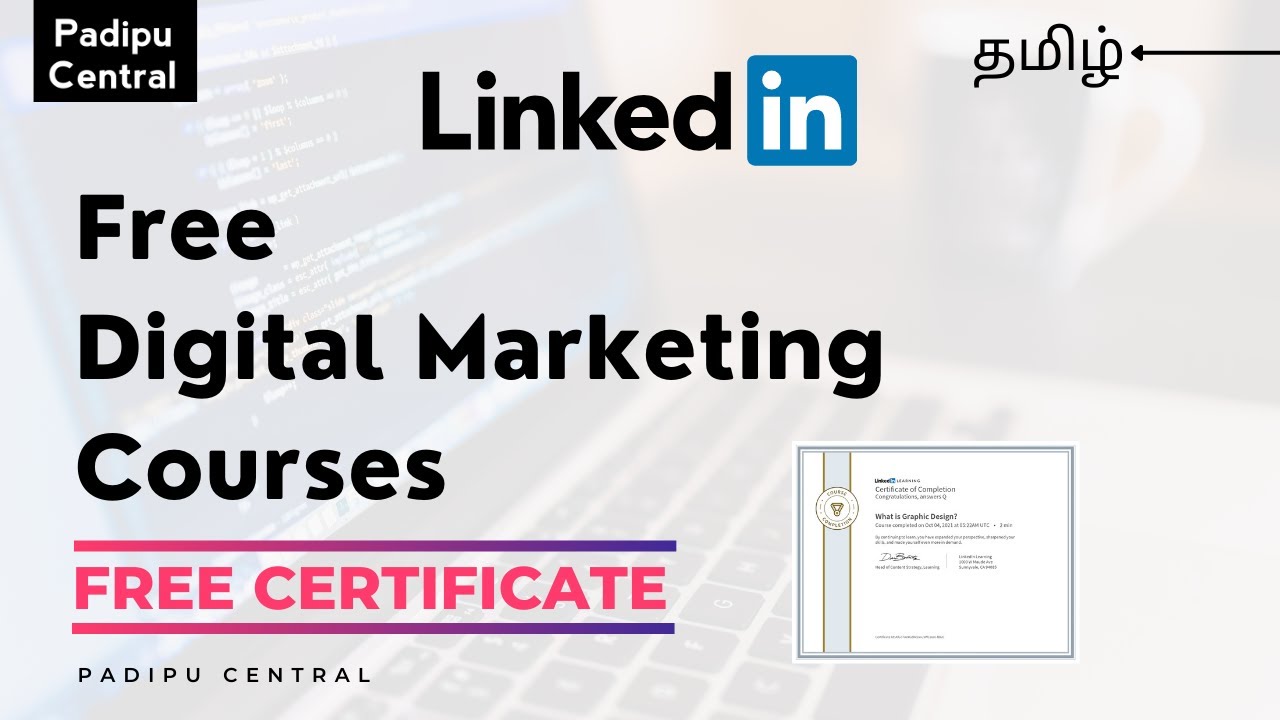 11 Free Digital Marketing Courses on LinkedIn Learning | Tamil