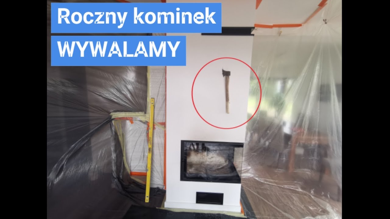 Kominek narożny z płaszczem wodnym. Wymiana po roku.