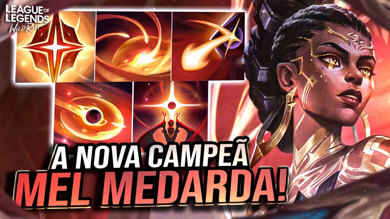 MEL MEDARDA CHEGOU! O KIT DA NOVA CAMPEÃ TÁ BROKEN? | LoL Wild Rift