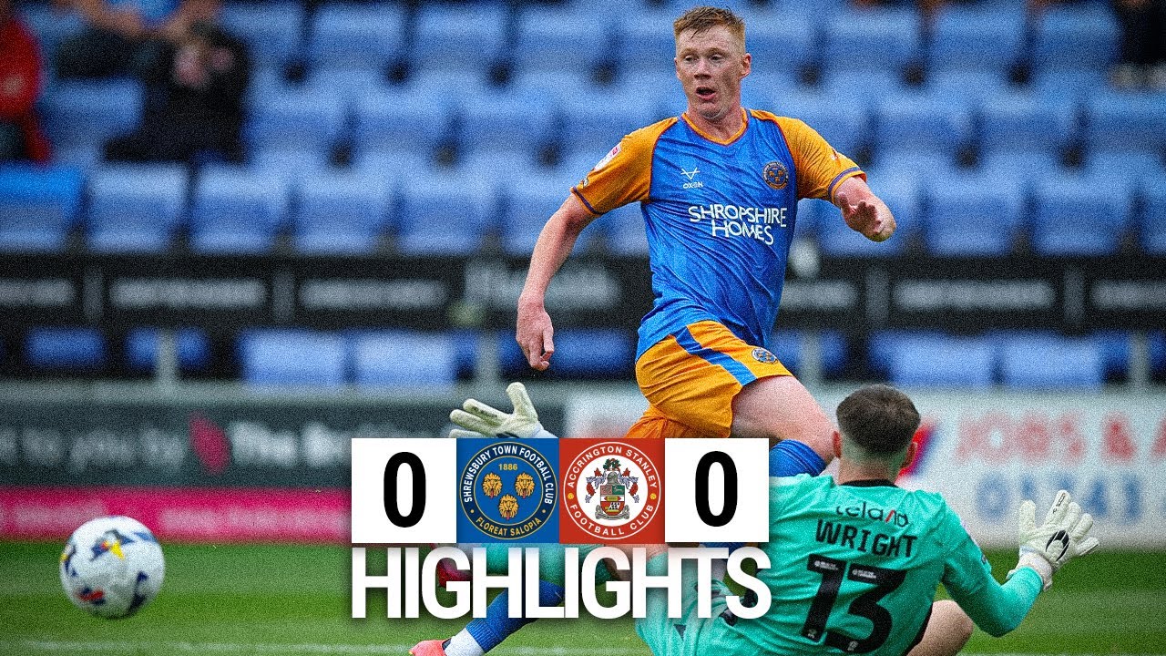 Shrewsbury Town v Accrington Stanley Highlights