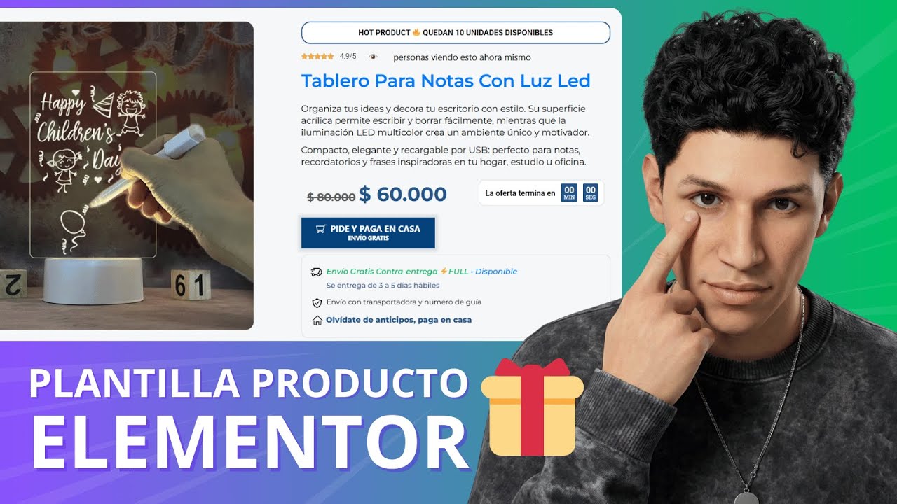 Descarga GRATIS: Plantilla de Página de Producto Elementor Pro + Tutorial