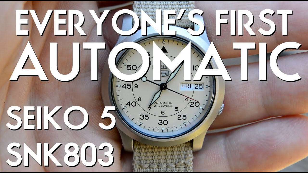 Seiko 5 SNK803 Watch (SNK809 Cream Dial) Review - Ep. 5 - The Automatic