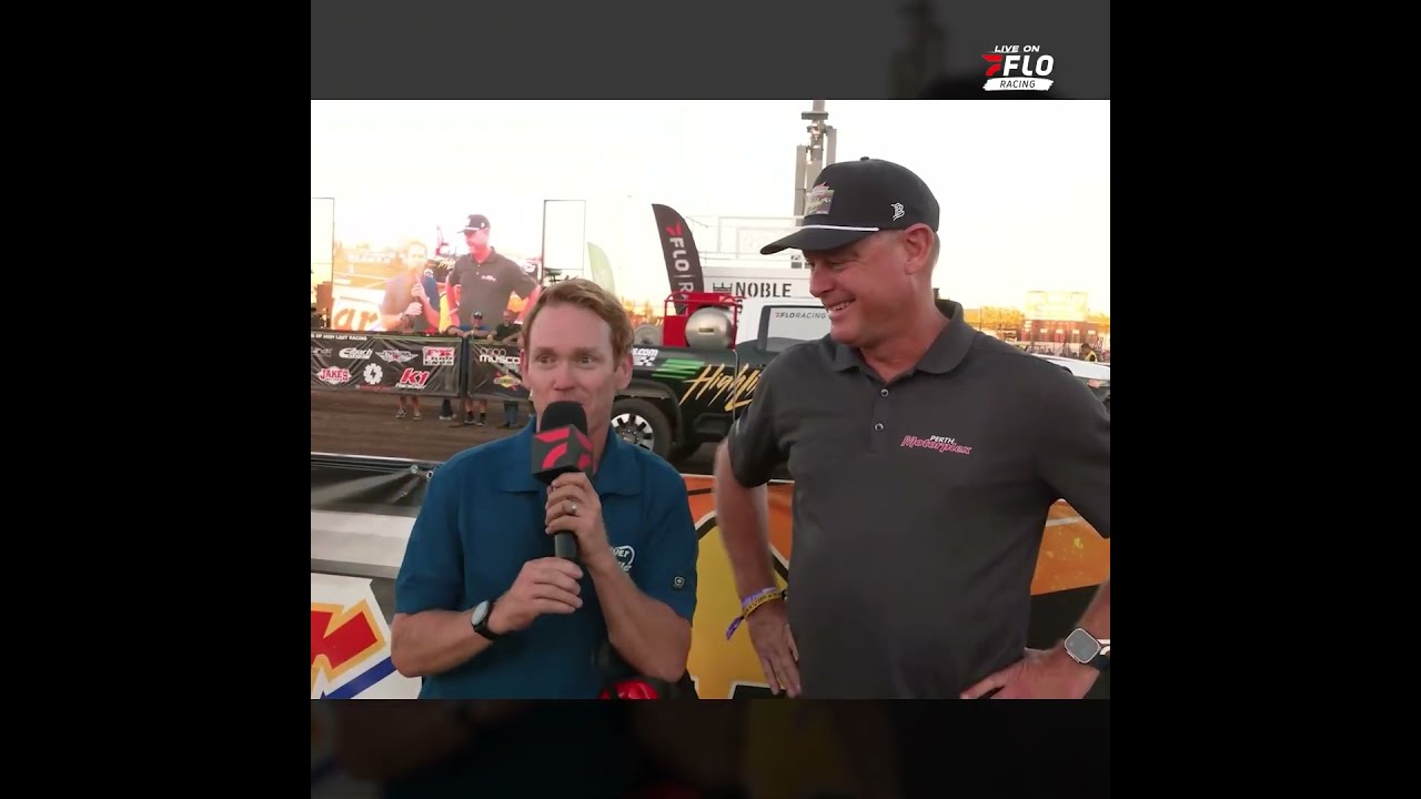 Brad Sweet and Perth GM Gavin Migro on #HighLimitRacing International extending for five more years.
