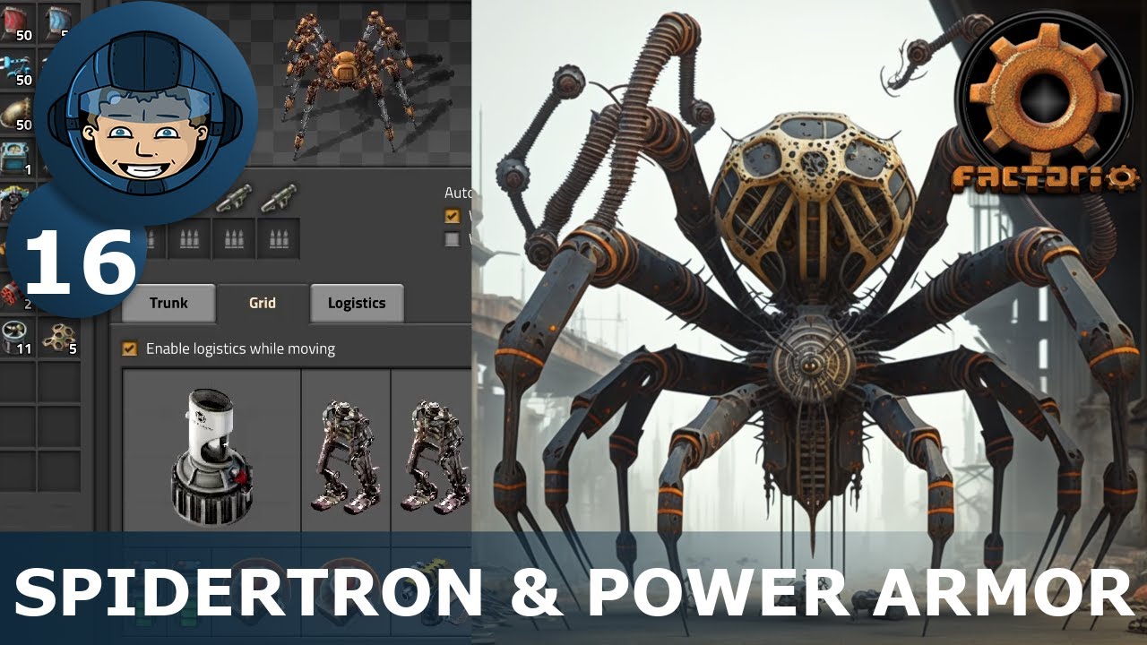 SPIDERTRON & POWER ARMOR MK2 &mdash; Шаг 16: Мегабаза Factorio (пошаговое руководство)
