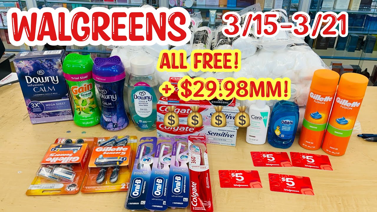 Покупки в Walgreens || ВСЁ БЕСПЛАТНО + 29,98 млн долларов || 15-21 марта || Двойные бонусы || Нак...