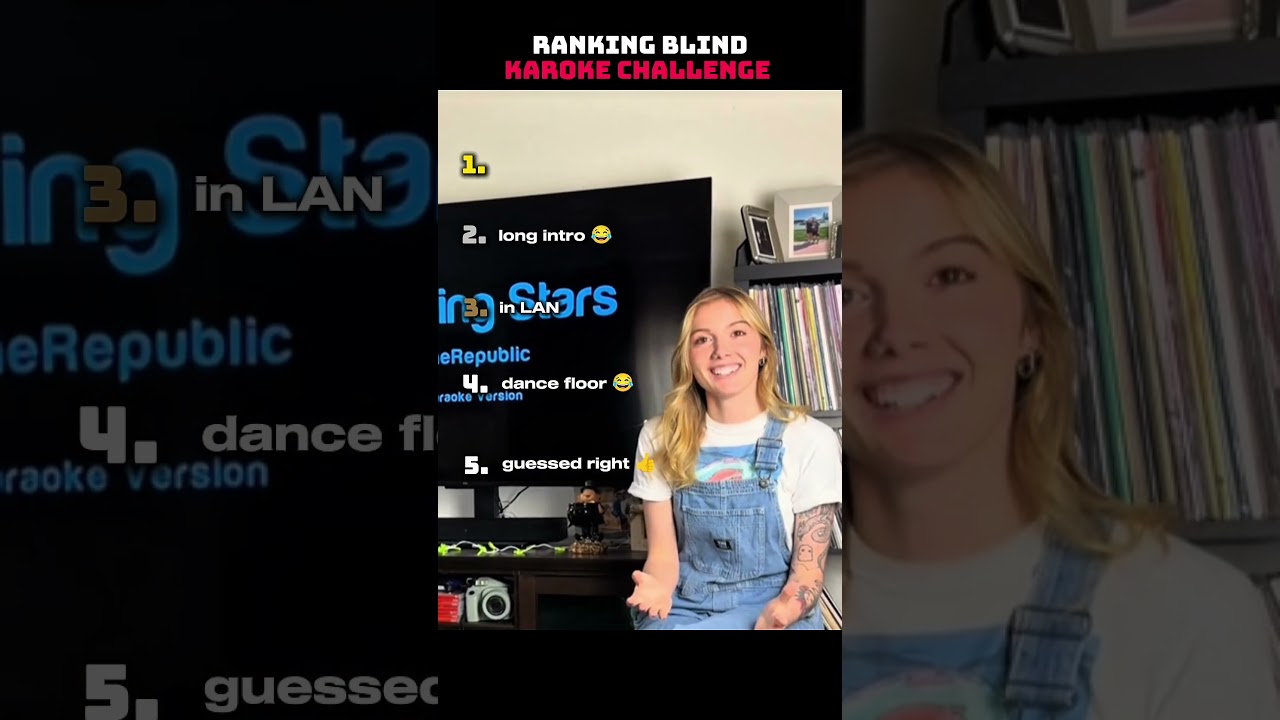 слепой караоке-челлендж
