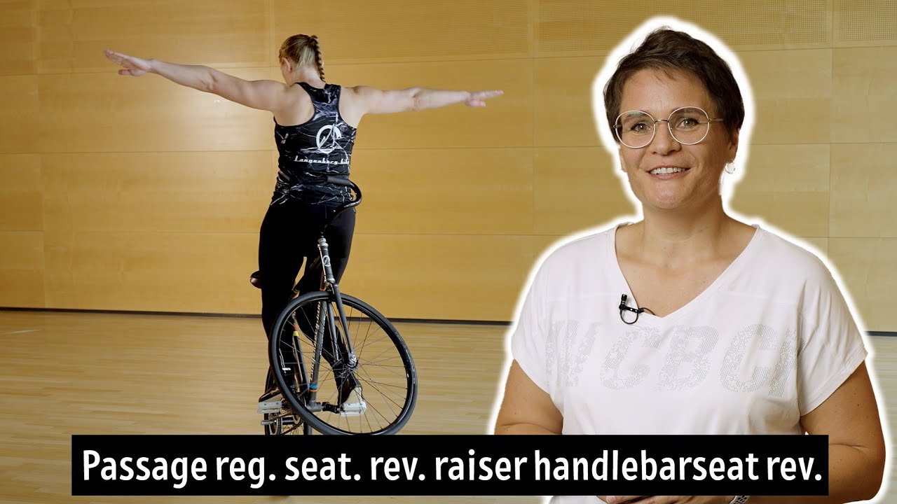 How to learn artistic cycling: “Passage regular seat reverse raiser handlebarseat reverse”