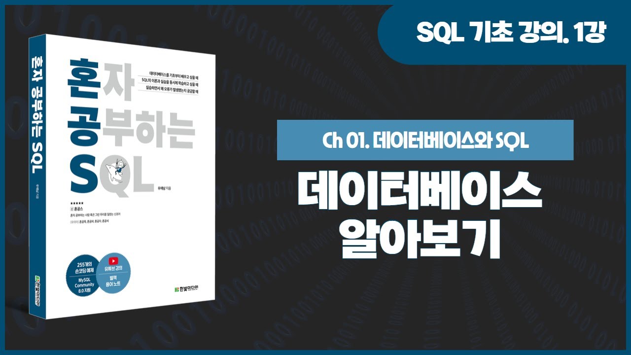 [SQL 기초 강의] 1강. 데이터베이스 알아보기