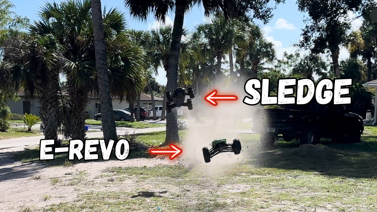 Traxxas E-Revo vs Sledge