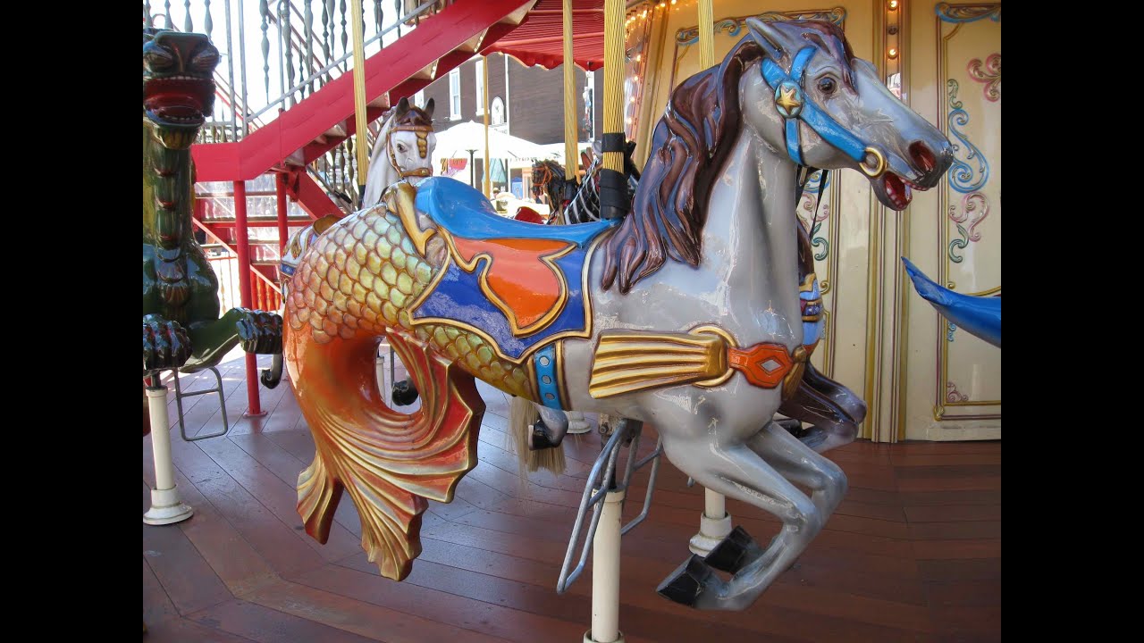 Riding Pier 39 Carousel in San Francisco, California