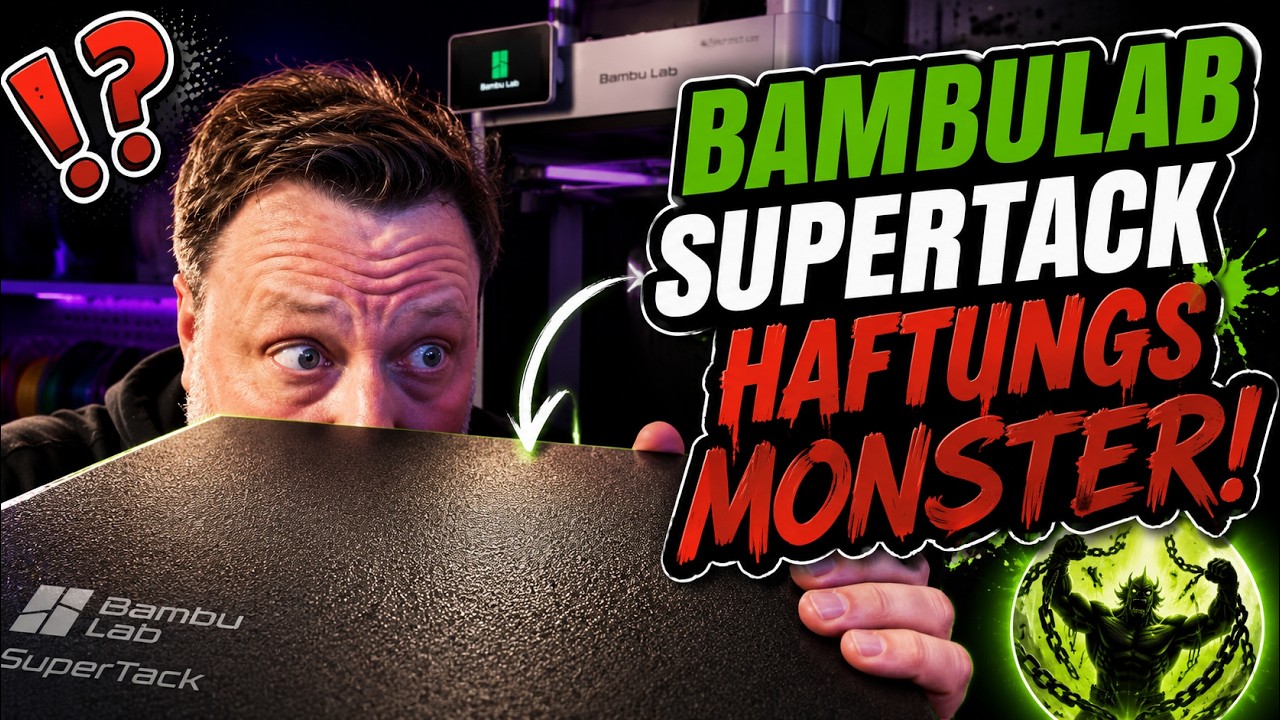 BambuLab SuperTack Druckplatte das HAFTUNGSMONSTER