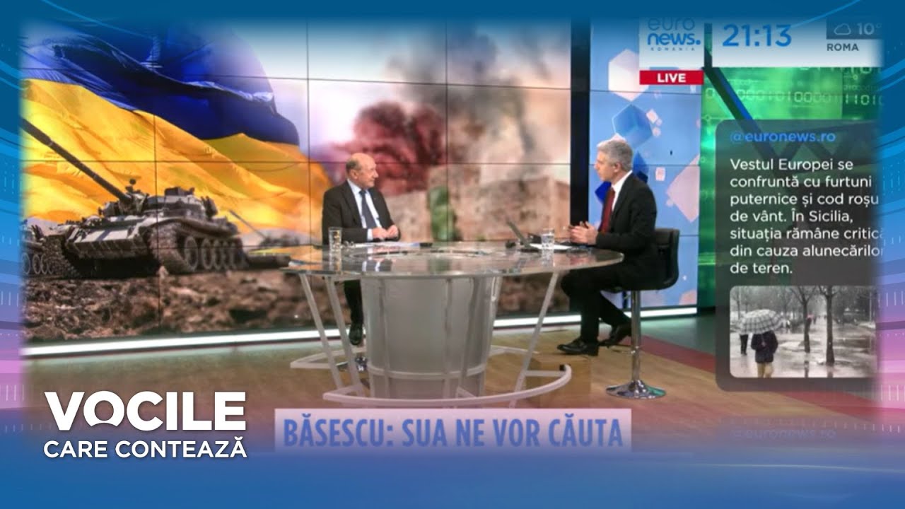 Vocile care contează - Băsescu: SUA ne vor căuta când începe reconstrucția Ucrainei