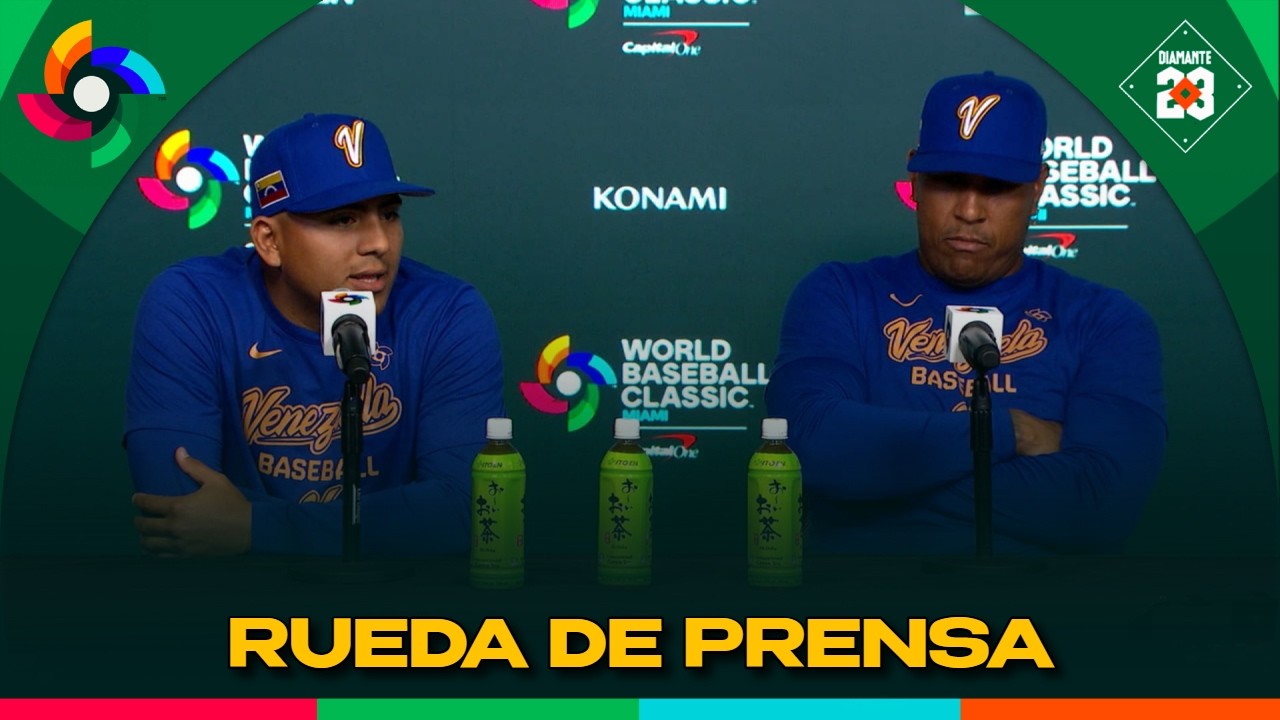 VENEZUELA Rueda de prensa Omar López, Ranger Suárez, Salvador Pérez, Ronald Acuña Jr | DIAMANTE 23
