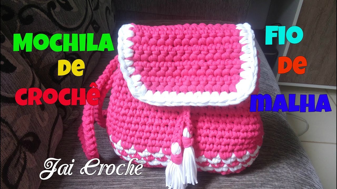 Mochila de Crochê da Moda - Parte 1