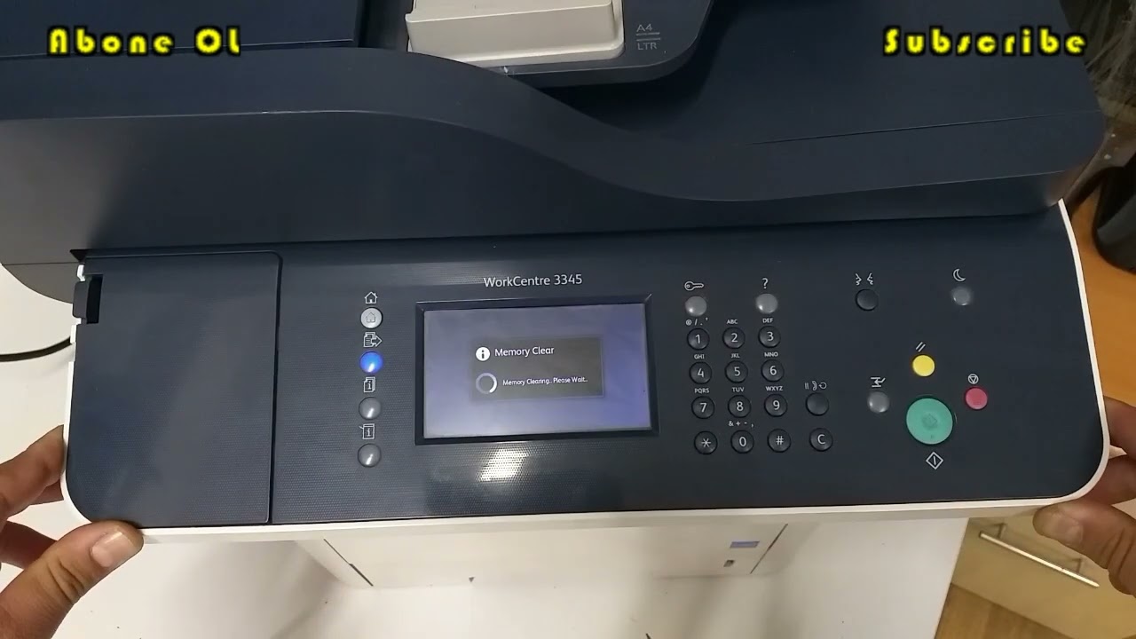 Xerox workcentre 3335 3345 Factory Reset / Hard Reset / Resetleme