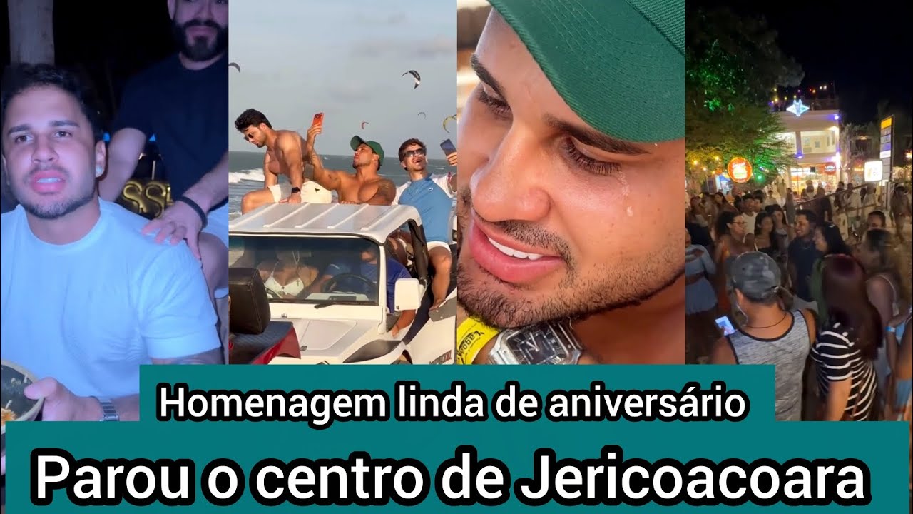 Lucas Guimarães sai pra conhecer o centro de Jericoacoara e é cercado por multidão - Ele é amado 🫶🏻