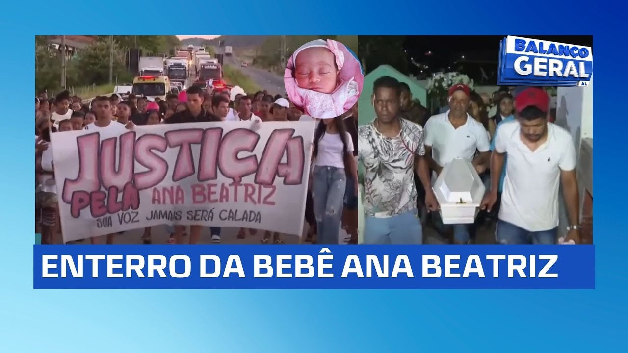 Caso bebê Ana Beatriz: Com gritos de justiça, moradores de Novo Lino acompanham enterro da bebê