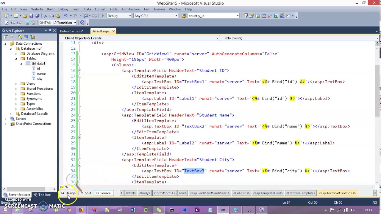 Gridview Binding in Asp Net