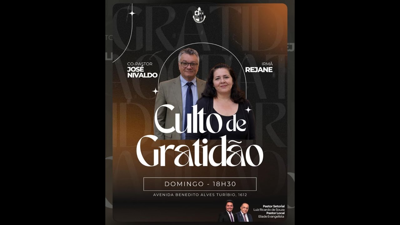 🔴 AO VIVO l CULTO DE GRATIDÃO 25/01/2026