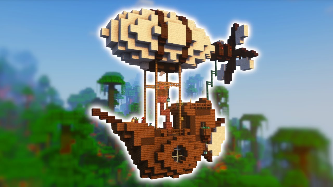 Minecraft | How to Build a Steampunk Airship