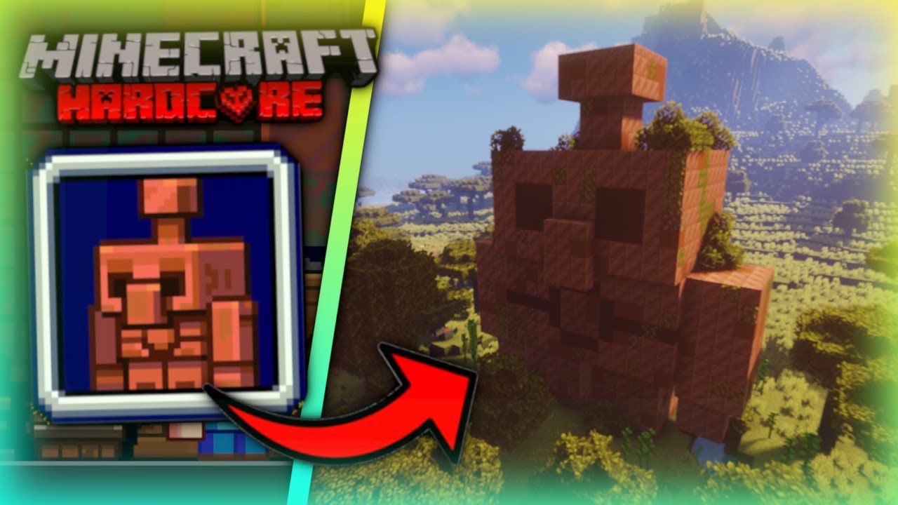 Ich baue einen COPPER GOLEM in HARDCORE Minecraft