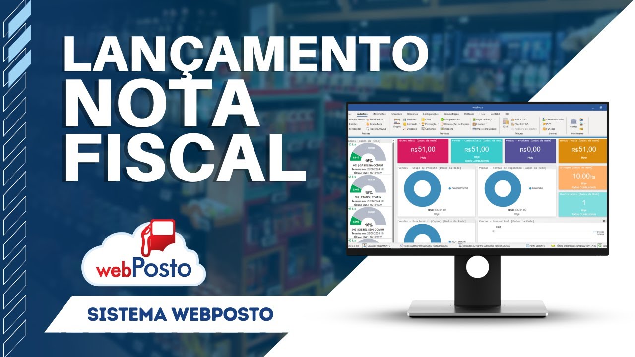 LANÇAMENTO DE NOTA DE ENTRADA | Sistema WebPosto