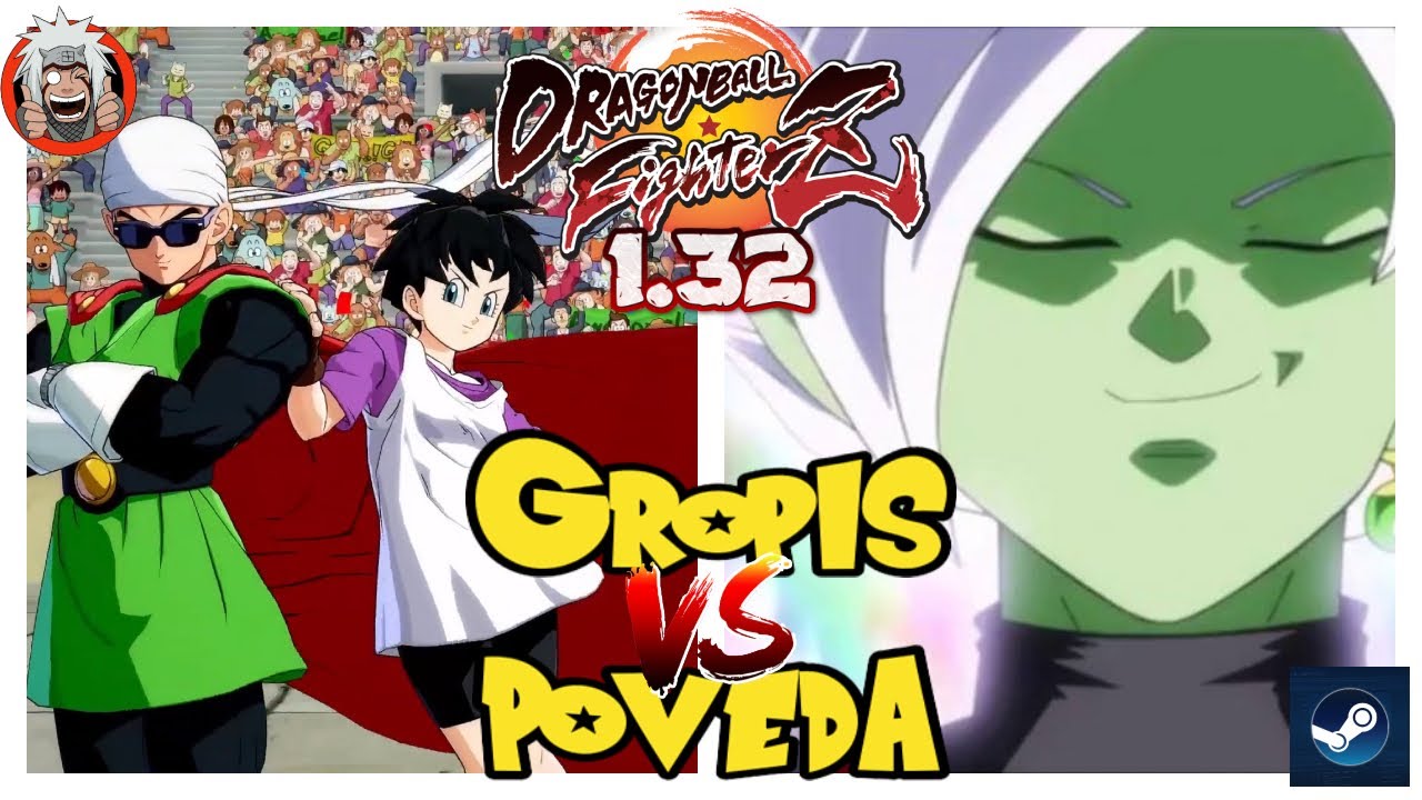 DBFZ Gropis vs Poveda (Baby2, Zamasu, Cell) vs (Videl, GokuUI, Goku)