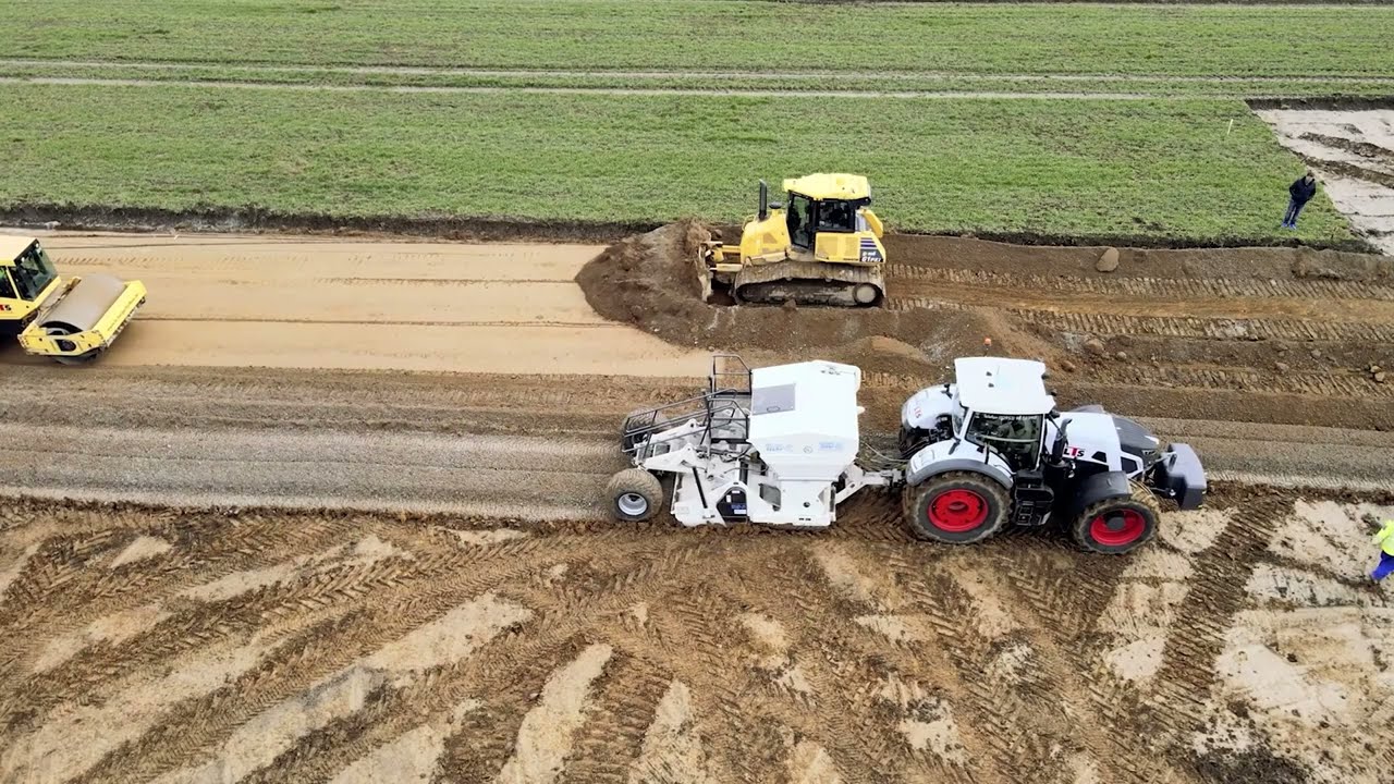 Staubfreies Bodenstabilisierungssystem nach BG Bau C 478