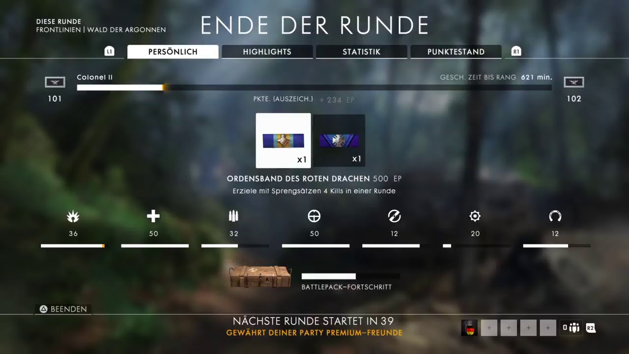 #road2maxlvl | BF1 | LIVE | PS4 | 720p | 60 fps | GER