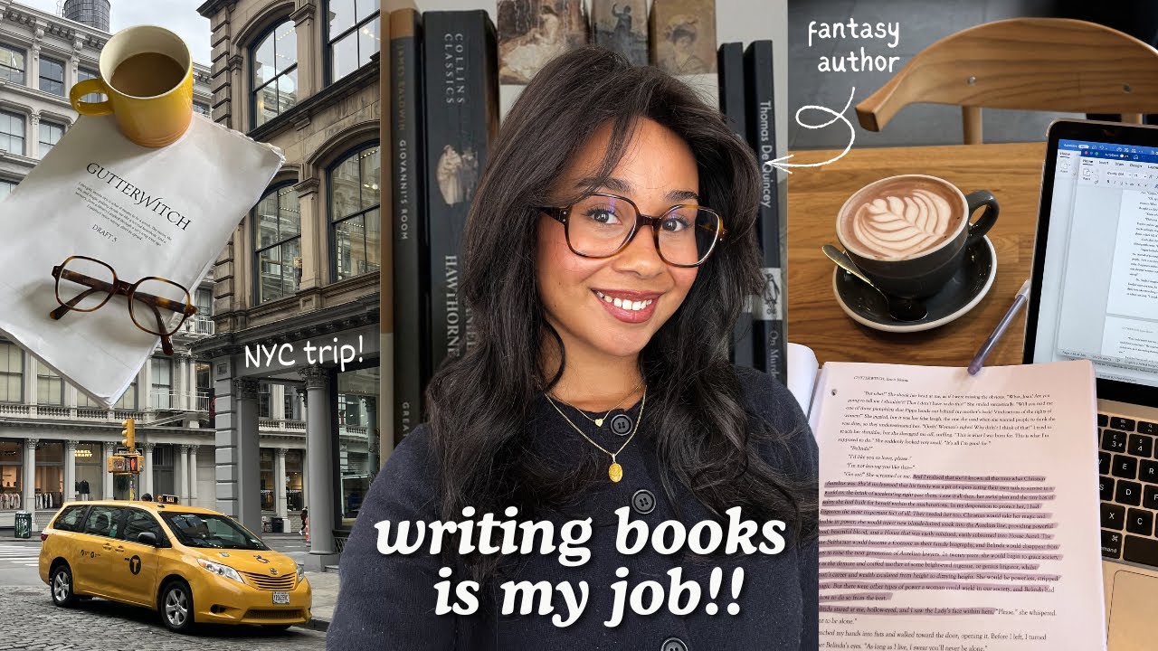 BUSY week in the life of a published author | trip to NYC, cold english winter, & career chats💫👩🏽‍💻