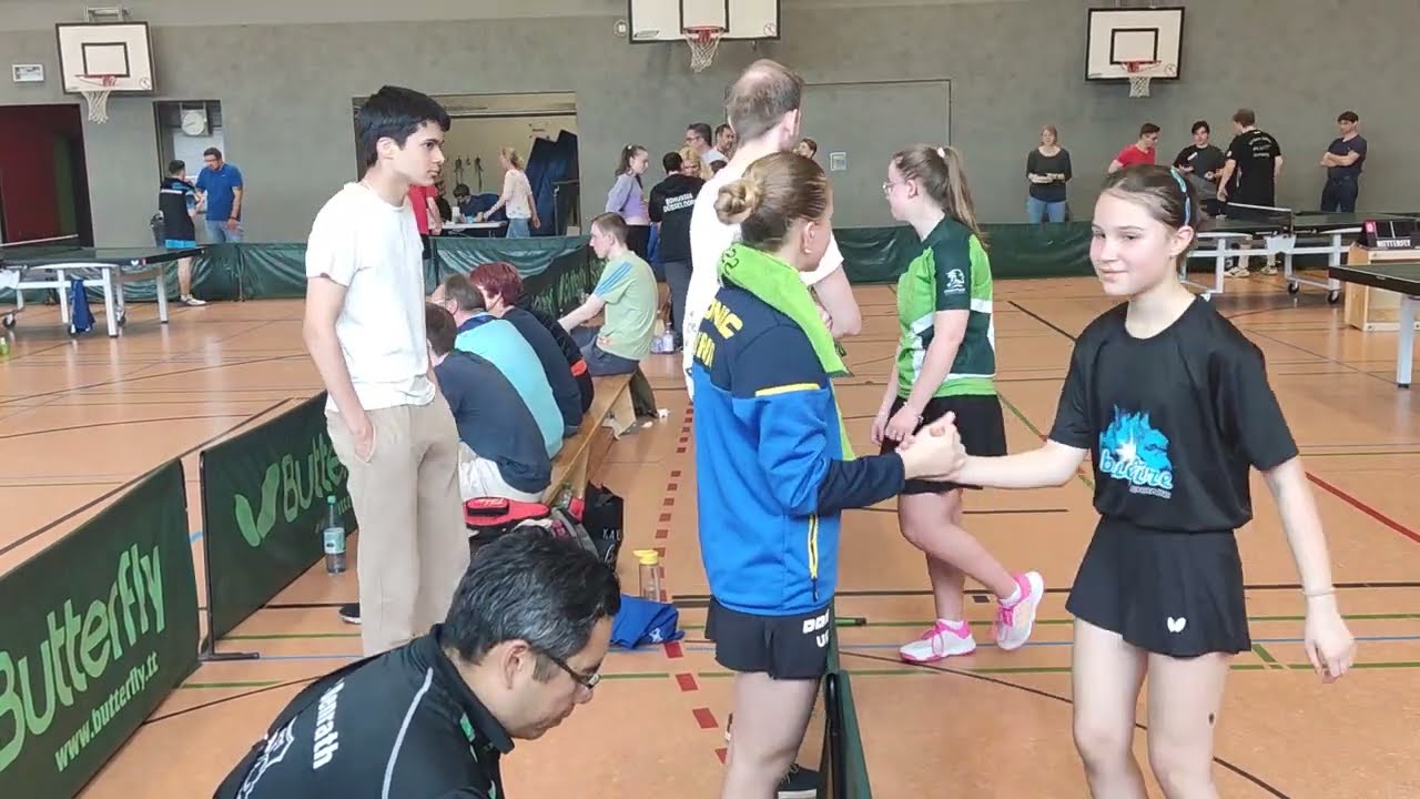 Kryvosheia (Borussia D&uuml;sseldorf) Vs K&auml;stner (Djk Franz-Sales-Haus Essen), Kamp Lintfort tischtennis