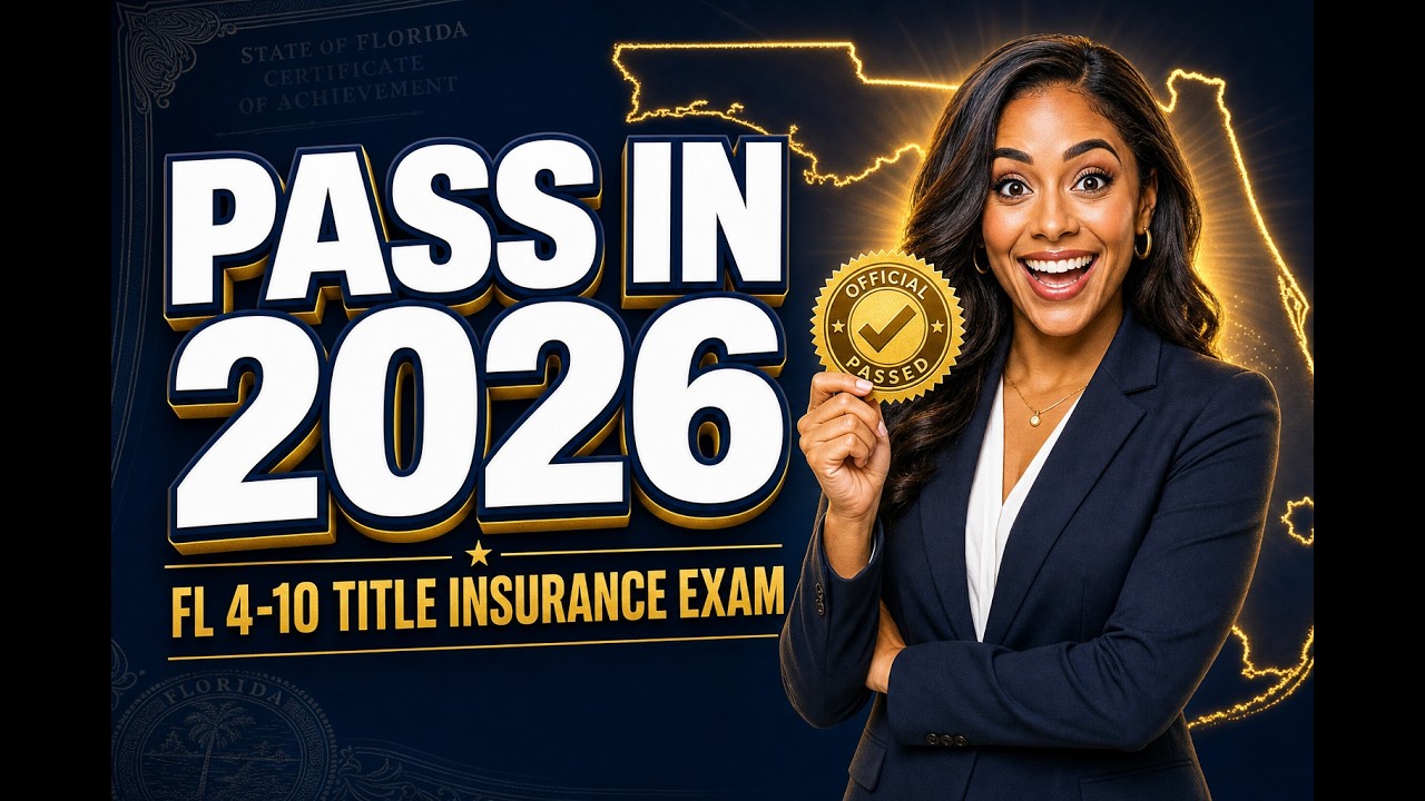 Florida 4-10 Title Insurance Agent Exam Prep (2026) | Pass the Florida Title Insurance Exam