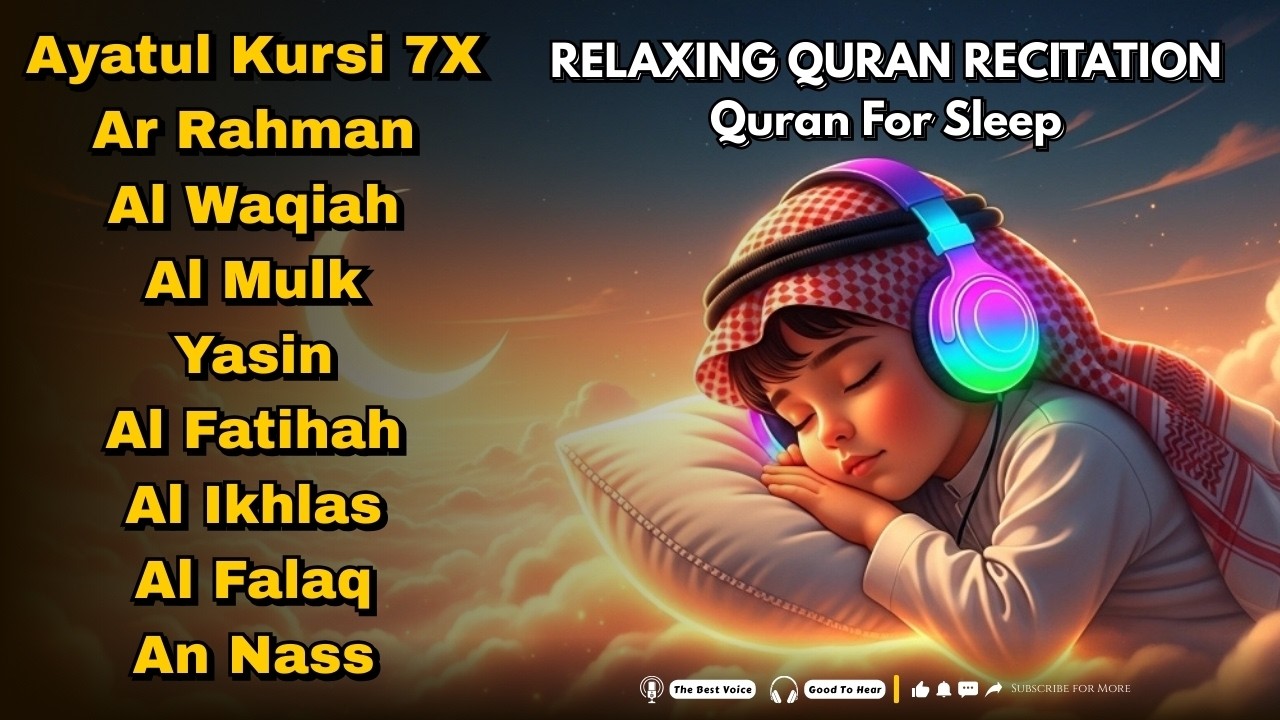 Surah Recitation for Calm Sleep | Solve All Your Problems with This Relaxing Phrase (Powerful Dua)