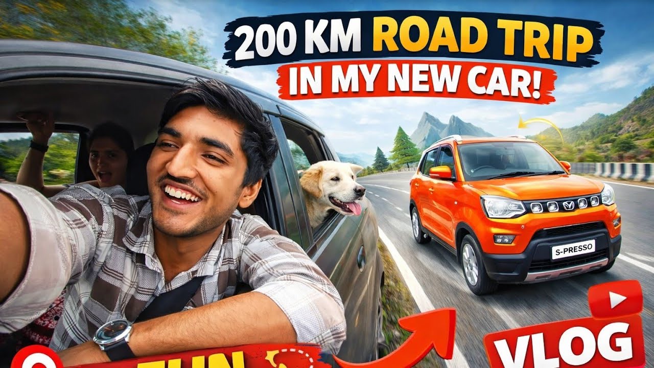 Travelling 200 Km in One Day by Maruti Suzuki Spresso 🚘💖 | India's longest tunnel 🛣