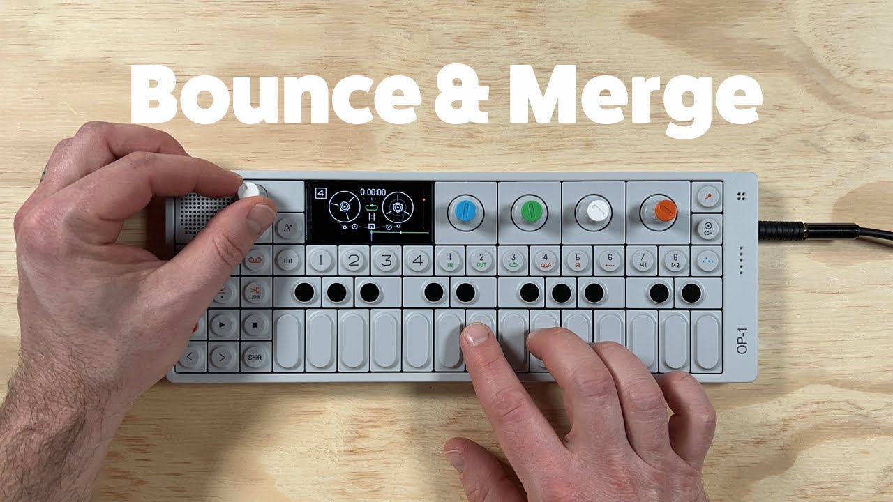 3 ways to bounce and merge tracks on the OP-1