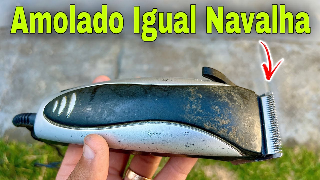 Como Amolar MÁQUINA DE CORTAR CABELO em Casa com Custo Zero 