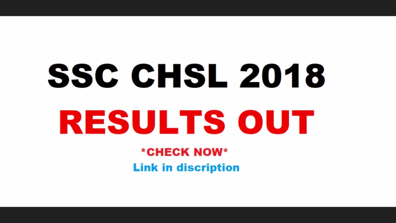 SSC CHSL 2018 Tier 1 RESULTS OUT *CHECK NOW*