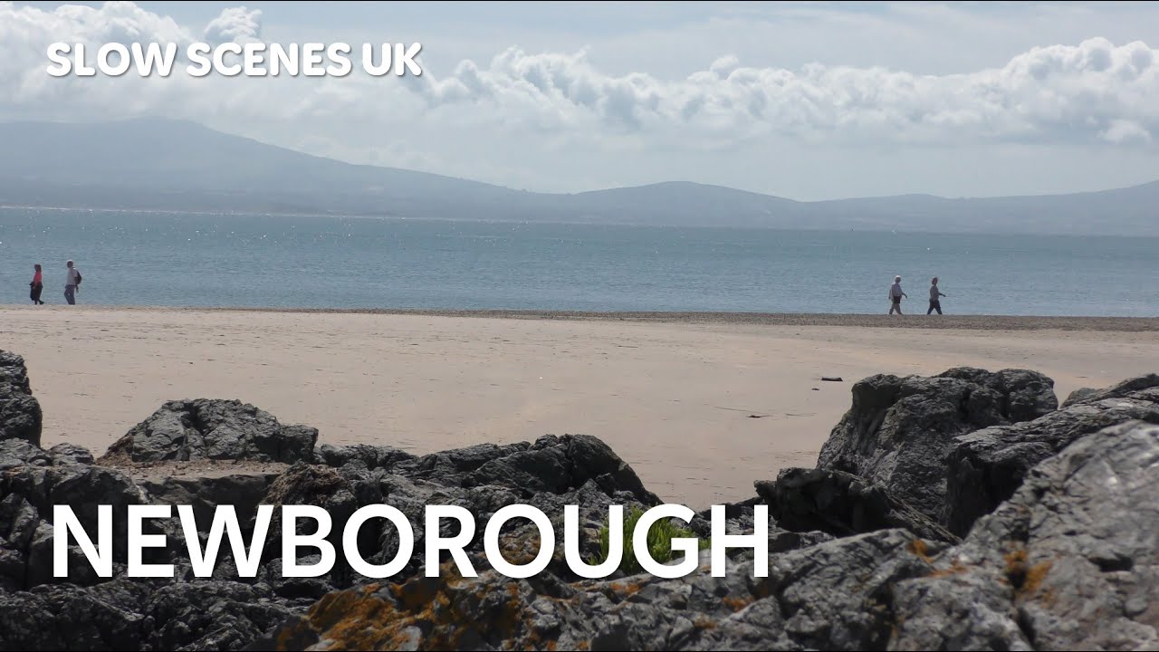 Wave-watching on Llanddwyn Beach, Newborough - Ambient 4K video - Slow Scenes UK