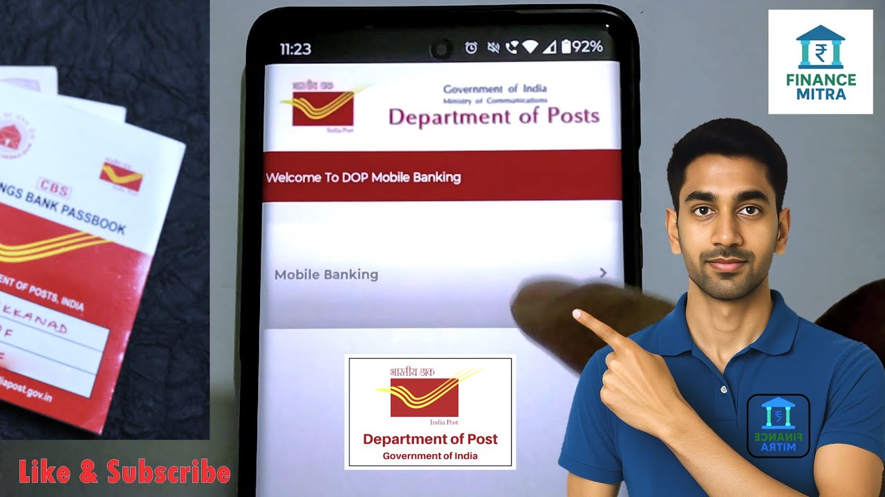 DOP Mobile Banking Facility Application Review | Post Office Savings Account | Depertment of Posts