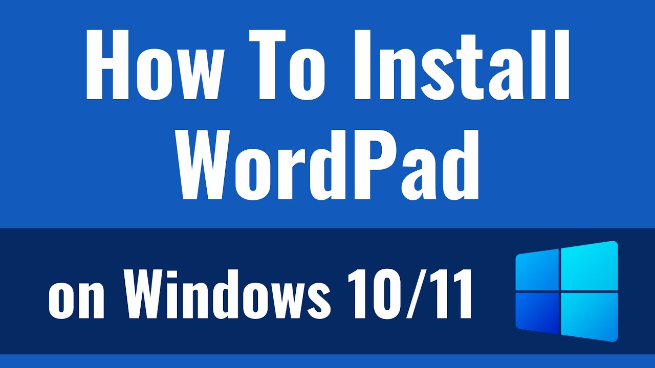 Как установить WordPad в Windows 11/10