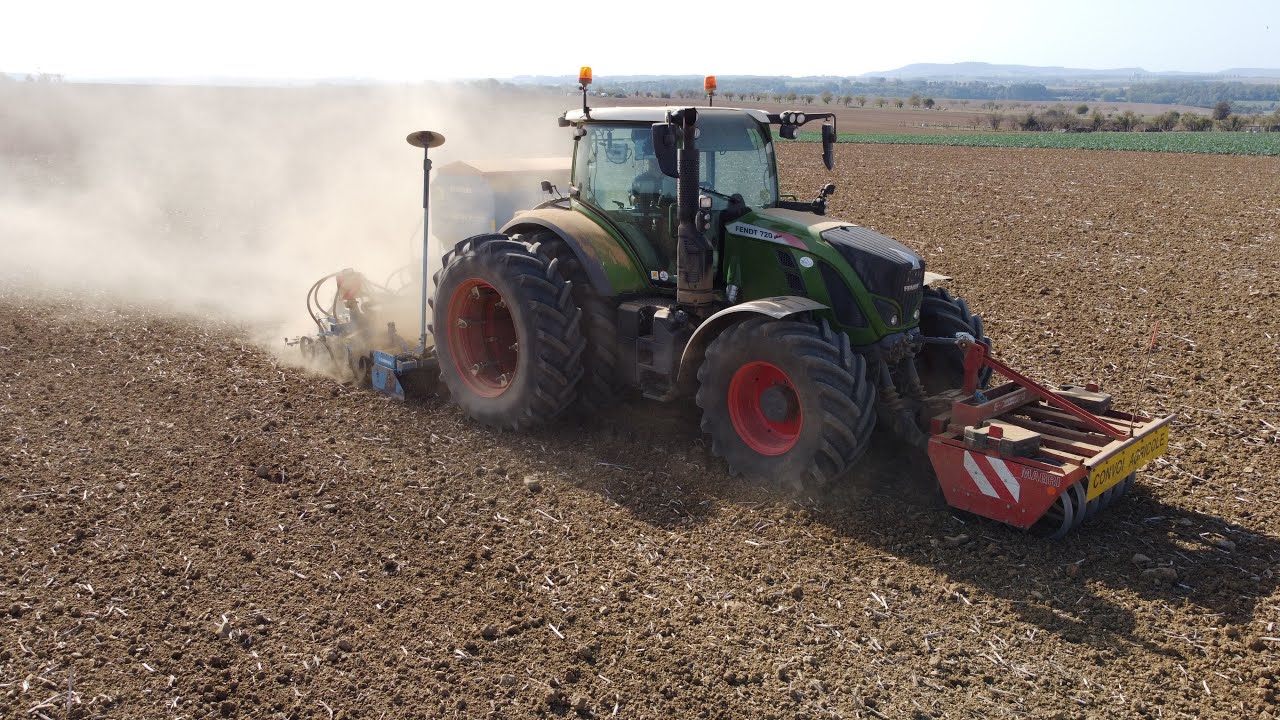 Combiné Lemken // Fendt 720 - Semis de blé 2023