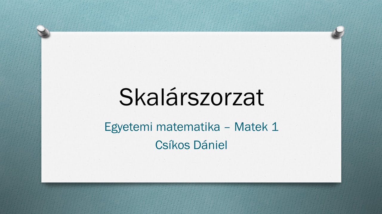 Vektoralgebra - Skal&aacute;rszorzat &ndash; 1. P&eacute;lda