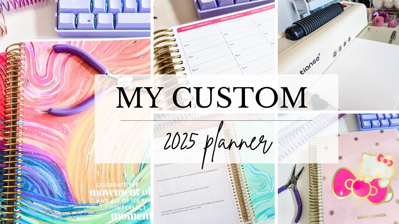 CREATING MY CUSTOM PLANNER 📖💖 Erin Condren Evolve Hourly, Compact Vertical, & HB90 Frankenplanner!