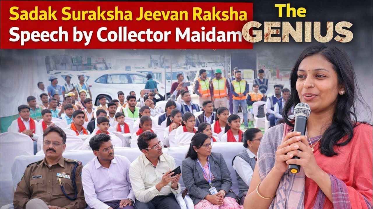 National road safety | Sadak suraksha jeevan rakha speech by collector Maidam |   | MLK Project MP